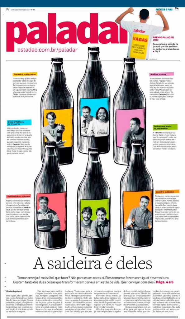 Matéria sobre cervejeiro caseiro no Estadão